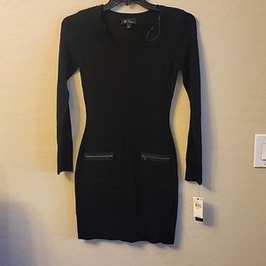 Womens Black Sweater Dress